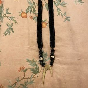 Twine and Twig Antler Necklace